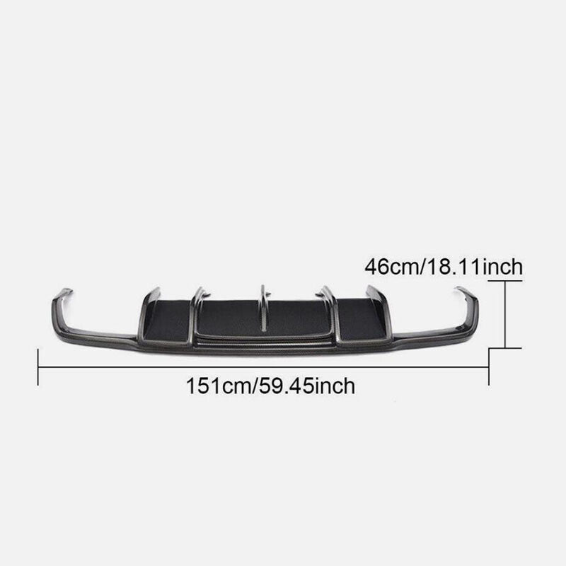 Carbon Fiber Rear Bumper Diffuser Lip For CLS Class W218 CLS63 AMG n