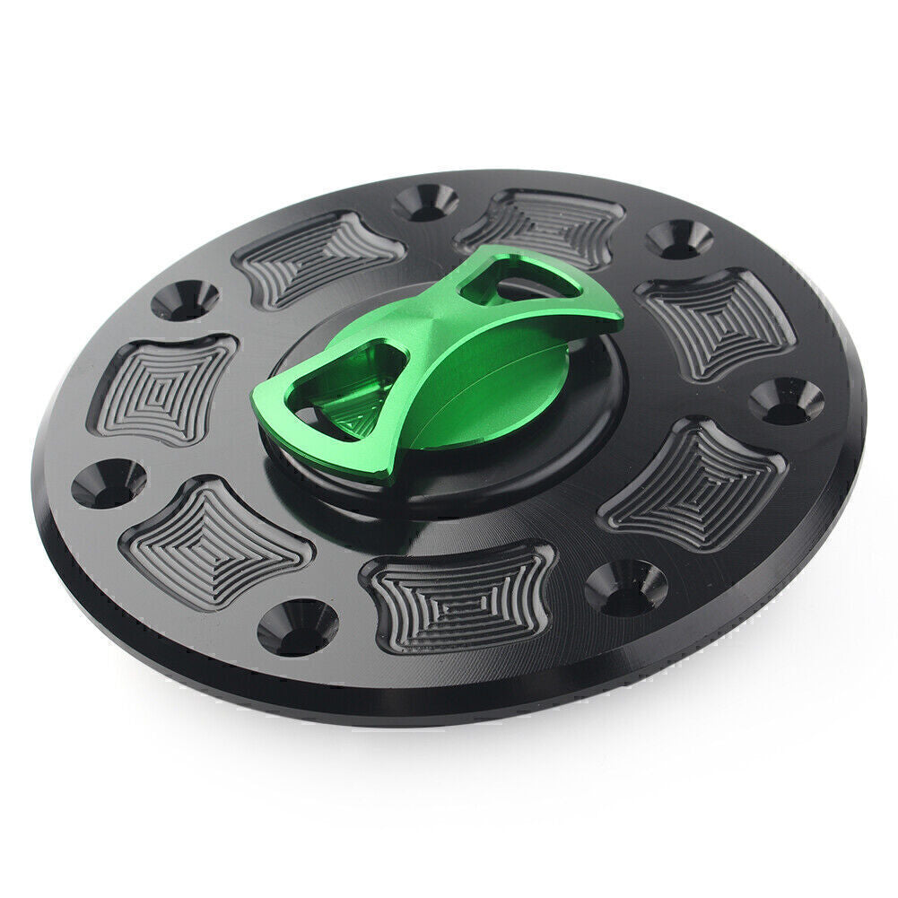 Green Fuel Gas Tank Cap Cover for Kawasaki 500 ZX-6 ZX-7 ZX-9 ZRX-1100