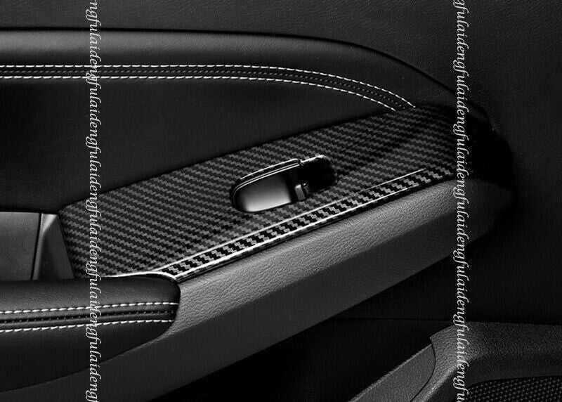 for Nissan Altima 2019-2022 Carbon Fiber Window Lift Switch Regulator Cover Trim