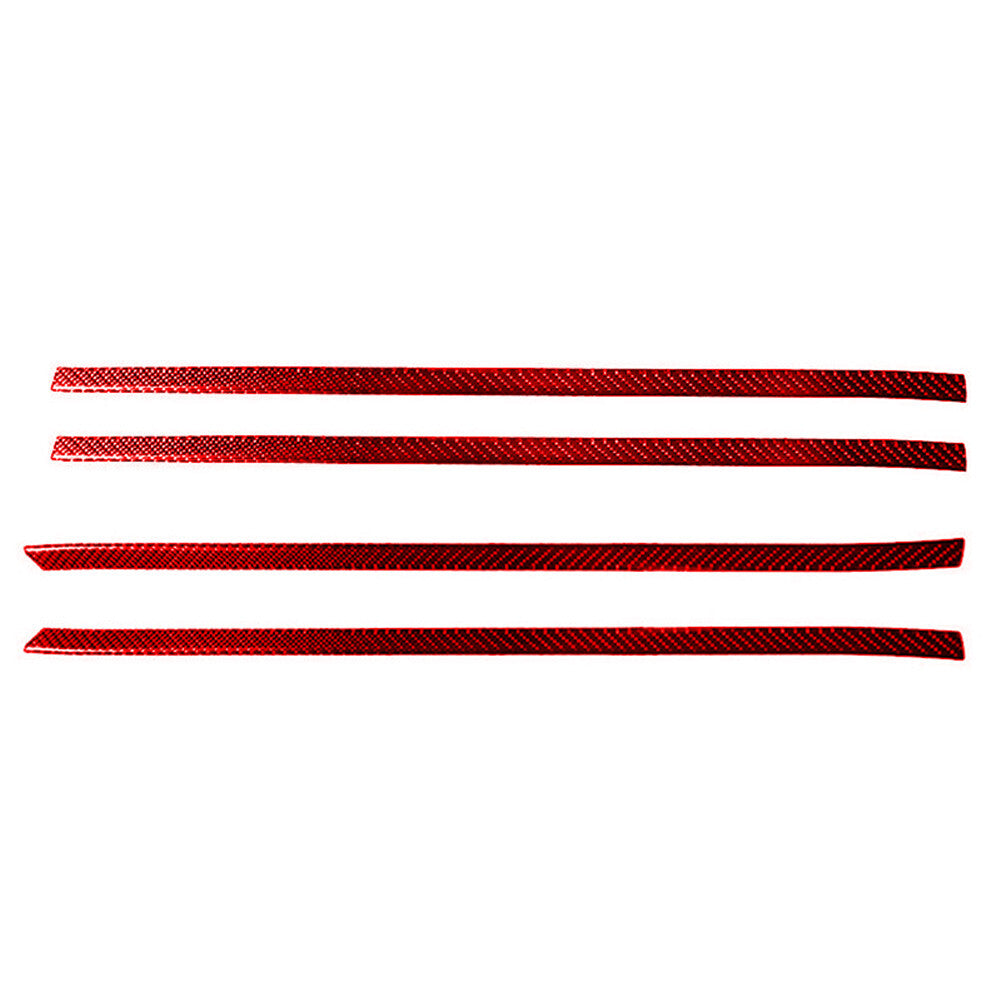 2X Gear Shift Frame Trim Cover Carbon Fiber for CADILLAC CTS SPORT 2008-2022 Red v