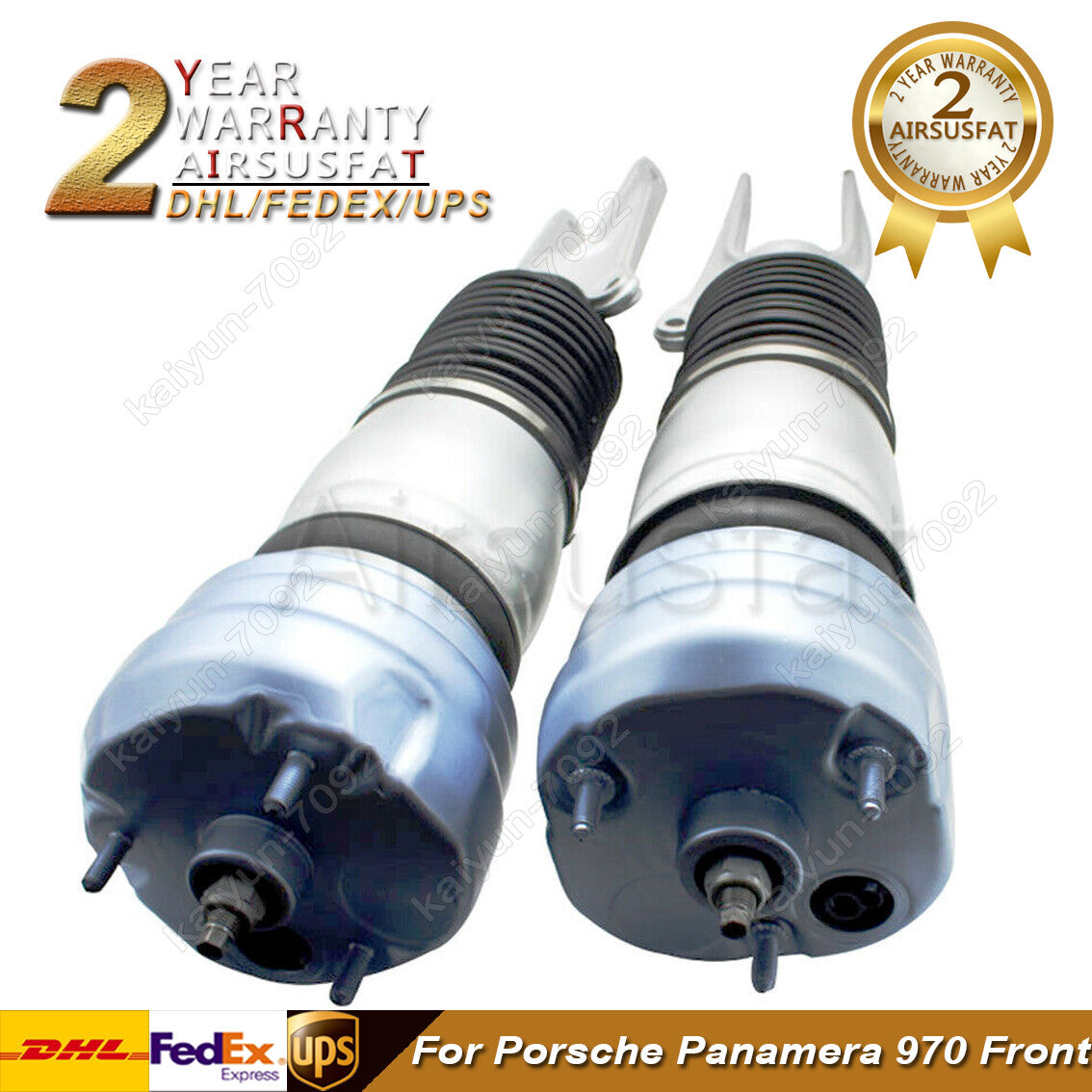 2x Front Air Suspension Shock Struts for Porsche for Panamera 970 10-16 97034305108
