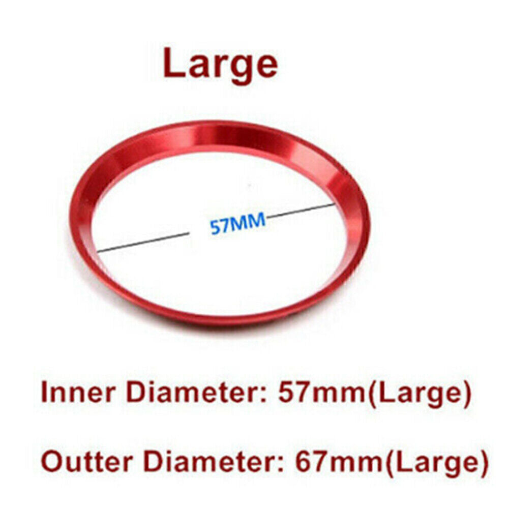 for Mercedes-Benz C E CLA GLA GLC Red Steering Wheel Center Decor Ring Logo Trim