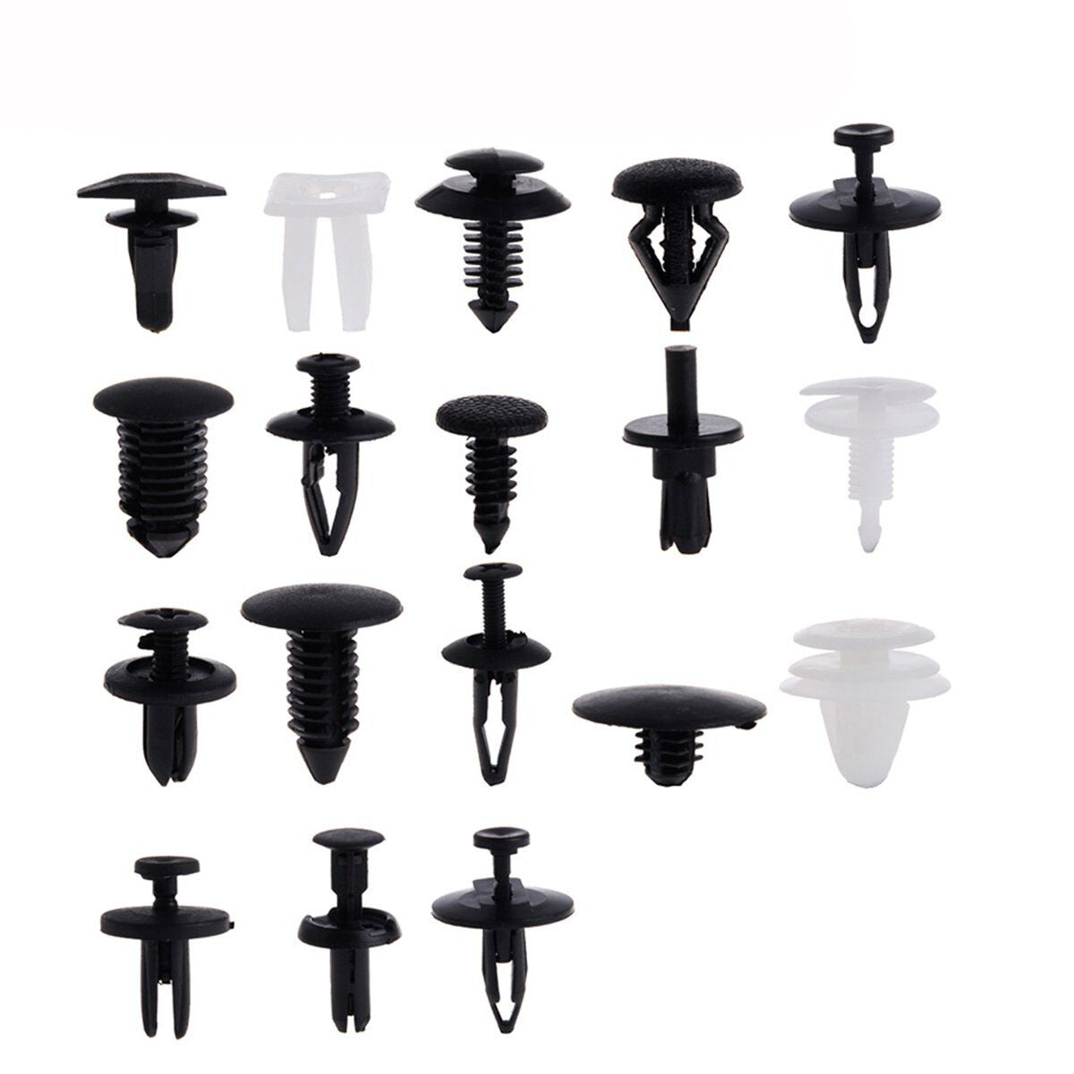 415PCS Plastic Rivets Fastener Fender Bumper Trim Push Pin Clips Free Remover