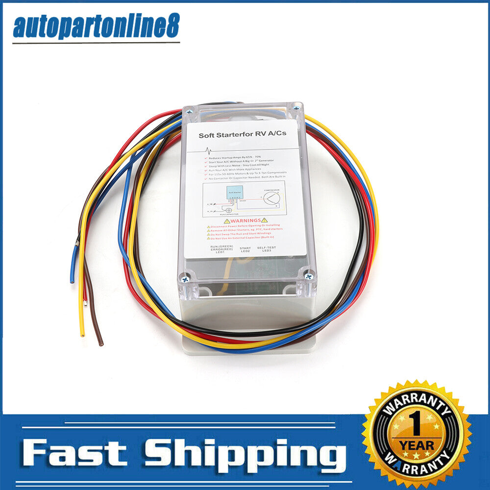 1PC Soft Start for RV Air Conditioner Briidea Soft Starter For RV White New Q