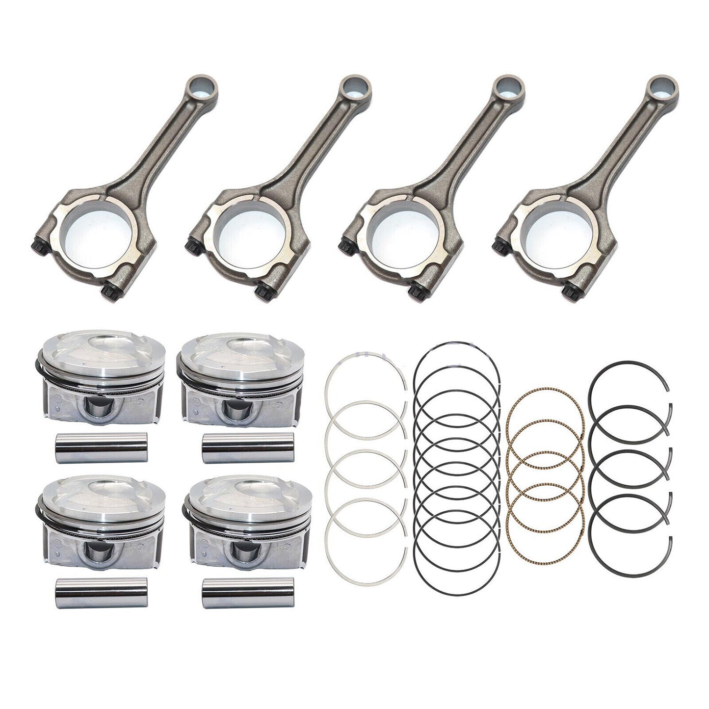 23041 - 2B600 Connecting Rod Piston Ring Kit for Kia Rio for Hyundai DOHC 2012 - 2016 -