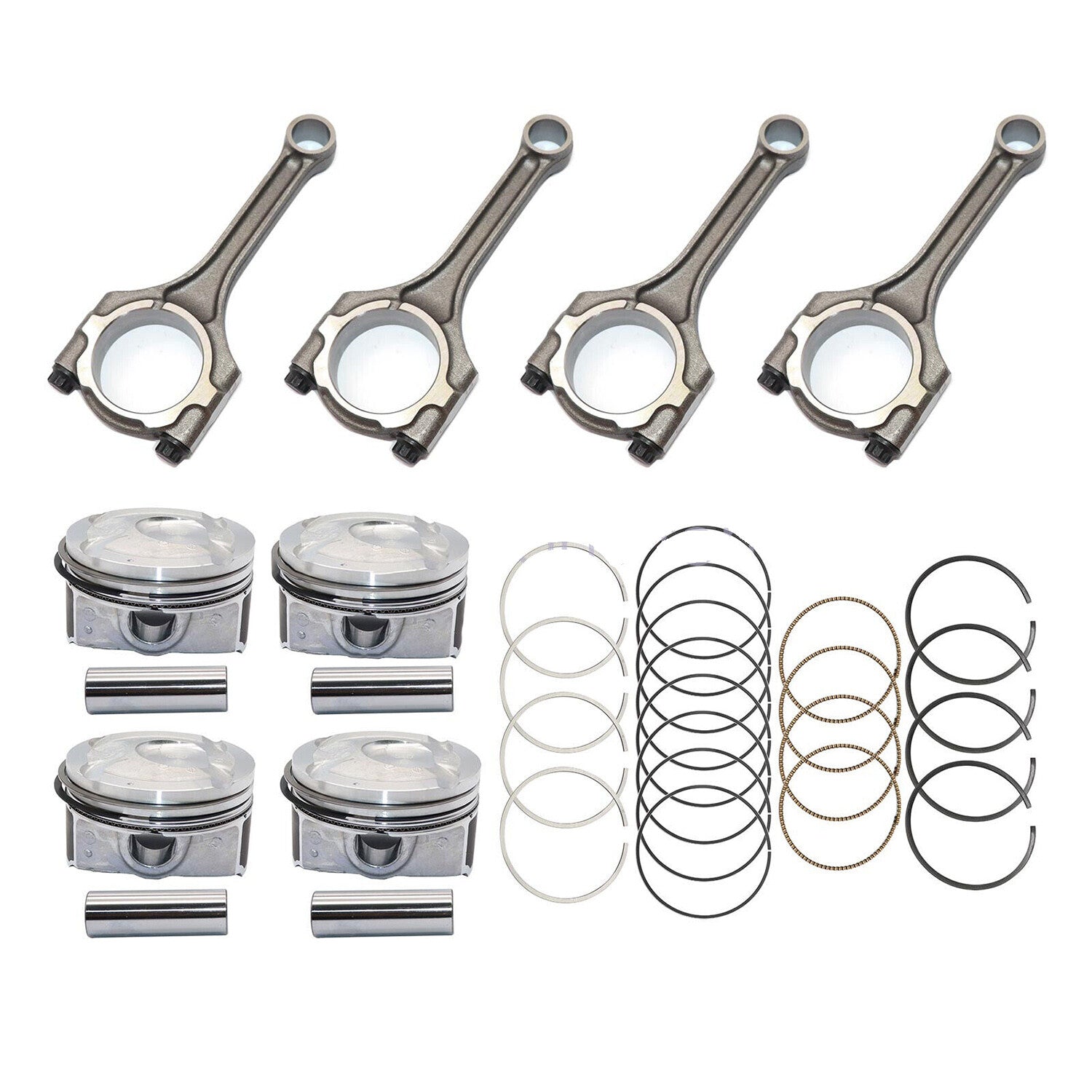 23041 - 2B600 Connecting Rod Piston Ring Kit for Kia Rio for Hyundai DOHC 2012 - 2016 -