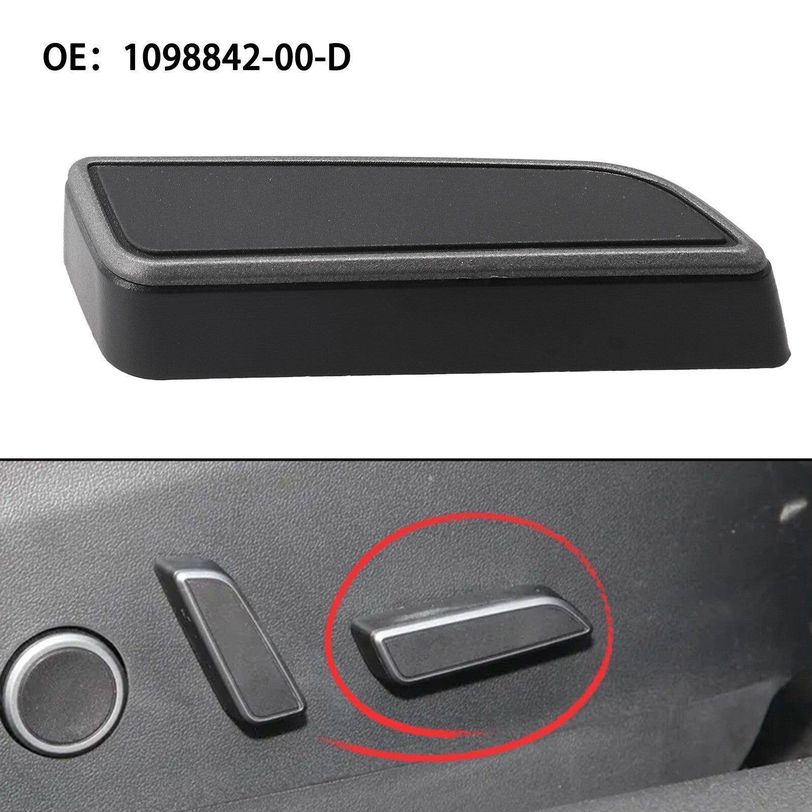 Red rear emblem protective cover decoration external accessories decoration suitable for Chrysler 300 2011+- v