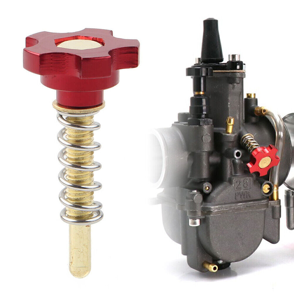 Motorcycle Carburetor Idle Speed Adjusting Screw Kit For PWK Carbs Red