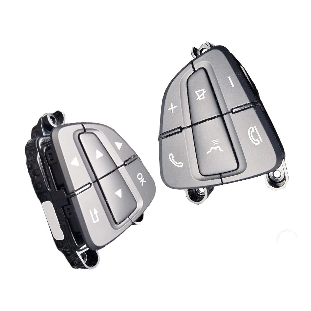 Set of 2 Steering Wheel Switch Button Cover for SL SLC SLK CLA GLA GLE GLS Black