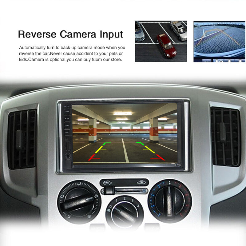 2DIN 7-inch Bluetooth Touchscreen Car Radio Stereo Multimedia MP5 Player USB- n