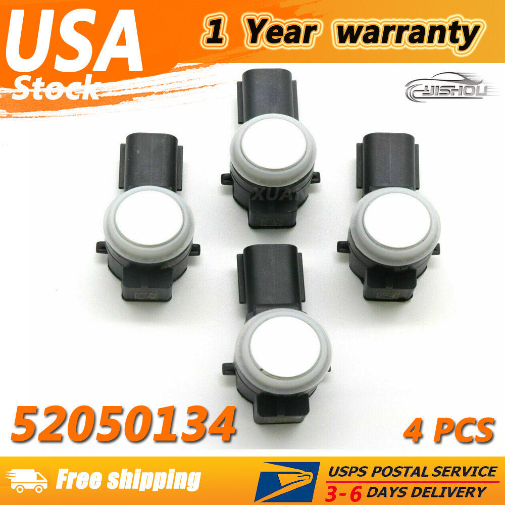 4PCS Silver PDC Parking Sensor Bumper Aid Backup For GM for Buick for Cadillac 52050134