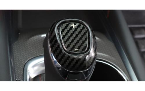 for Chevrolet Equinox 2018-2021 Carbon Fiber Gear Shift Knob Shifter Lever Trim