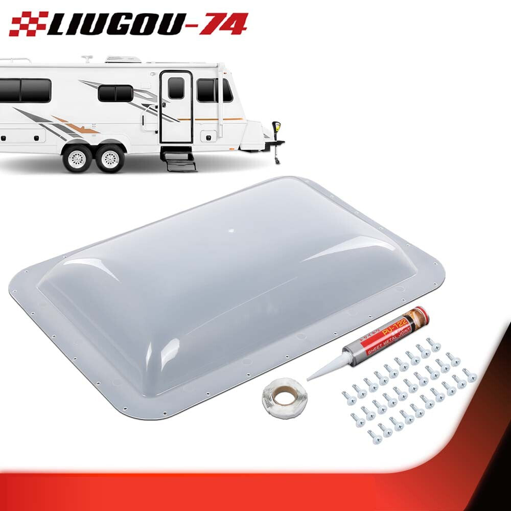 RV Sunroof Protector External Translucent Camper Sunroof 178 X 258 Brand New - v