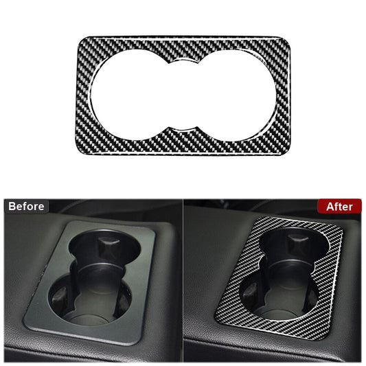 Carbon Fiber Rear Air Vent Outlet Frame Cover Trim for KIA Cadenza 2014-2016 v