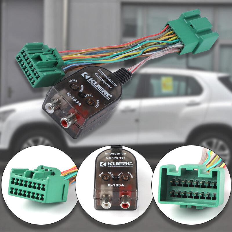 Car Add An Amplifier Adapter w/Amp Turn On Wire For 2014-2020 for Chevy for GMC 71-2107