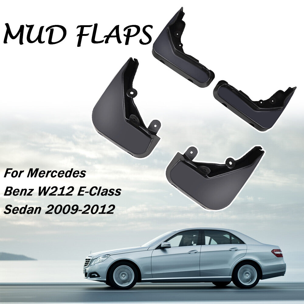Mud Flaps for Mercedes-Benz W212 E-Class 09-13 Mudguards Splash Guards Mudflaps Q
