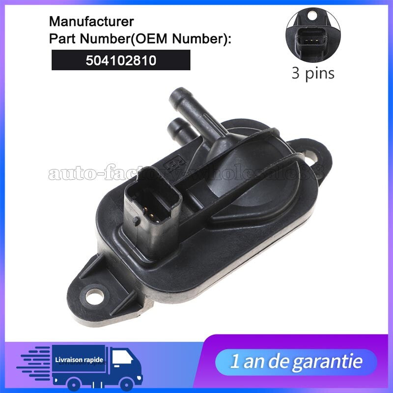 Capteur de Pressure des Gaz d'échappement 504102810 Pour for Fiat Ducato for Peugeot 307 n