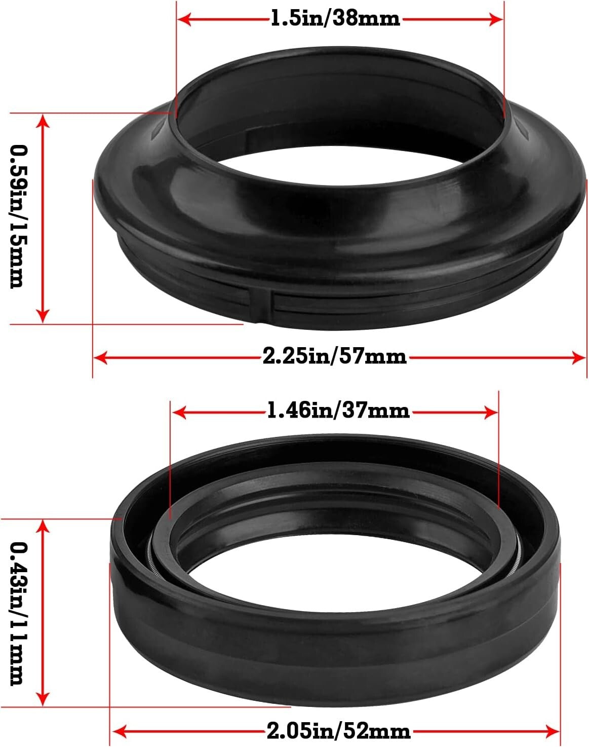 OilDust Seal for Honda GL1100 Goldwing/Interstate/Aspencade 1100 1980 1981-1983