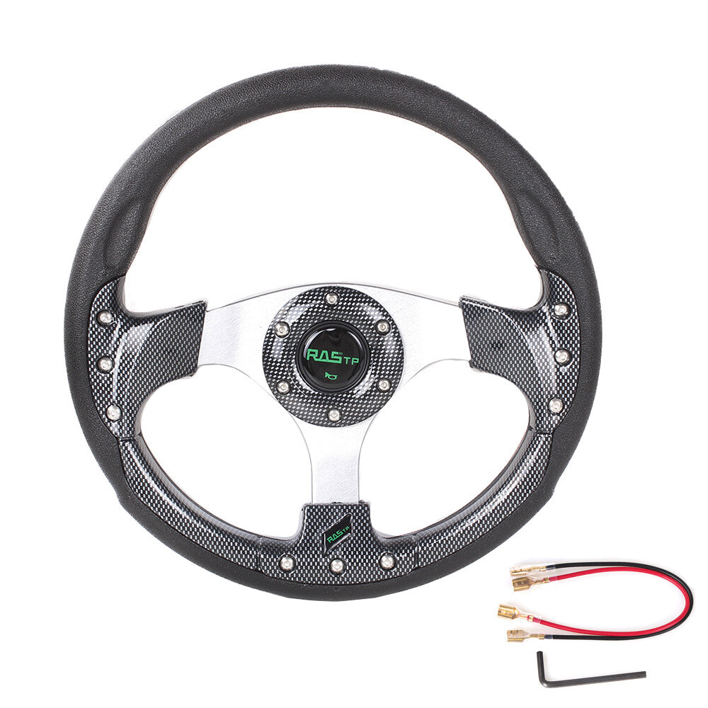 New 320mm Universal Sport Racing 6-Bolt Steering Wheel Pane US STOCK