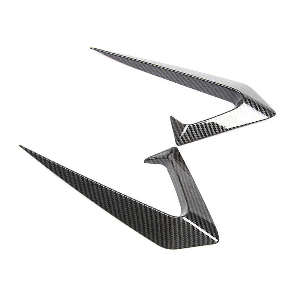 Gloss Carbon Fiber Car Side Camera Protection Cover for Tesla Model 3 2017-2021