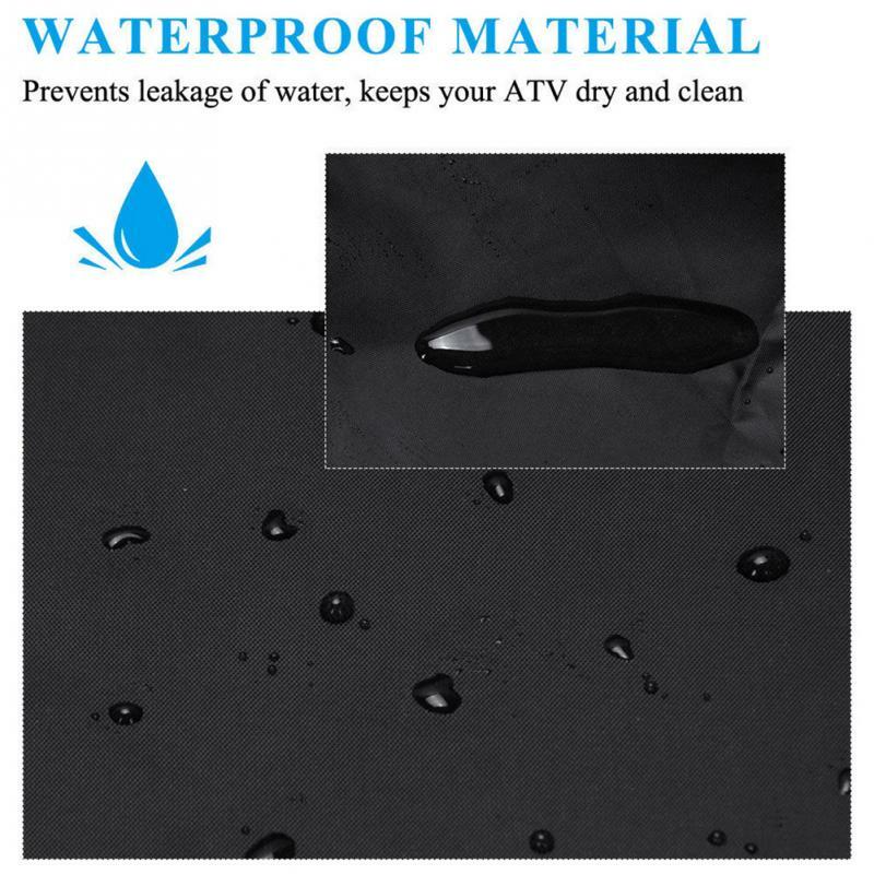 3XL Black ATV Waterproof Cover for Honda Rancher Foreman TRX 420 400 350 450 500 Q