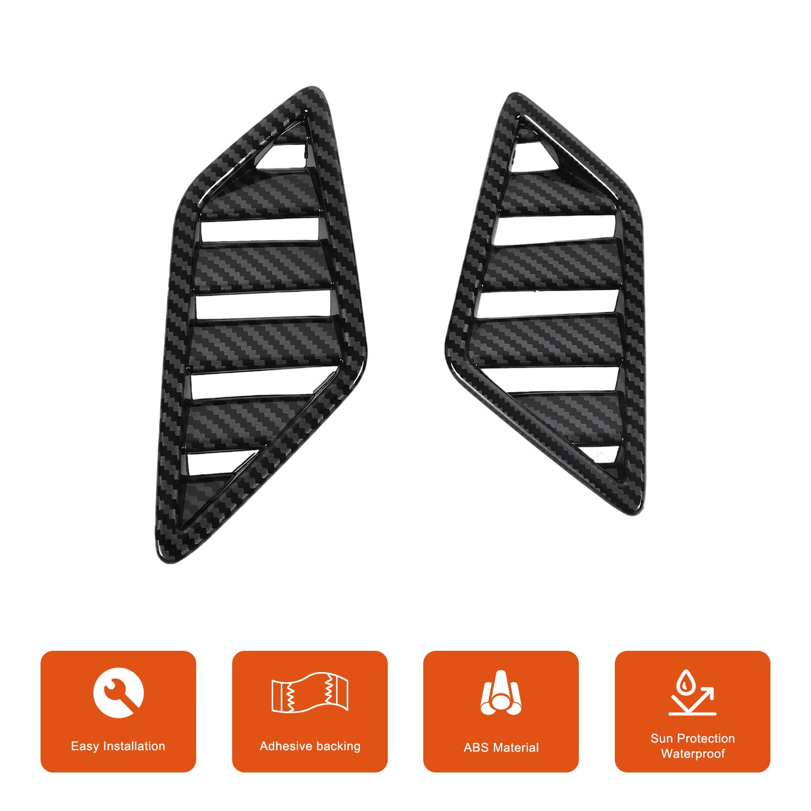 Suitable for 2022-2024 Outlander LHD Carbon Fiber Center Console Vent Trim - n
