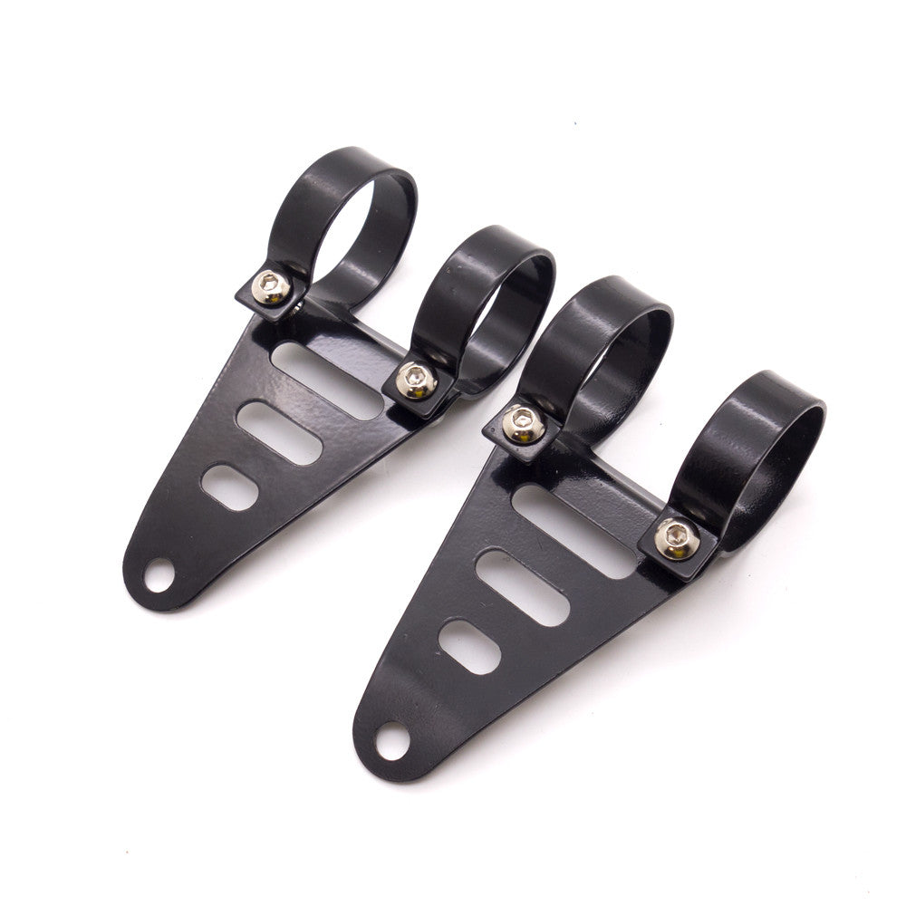 41mm-43mm Motorcycle Black Metal Headlight Fork Mount Bracket Clamp Custom Bike Q