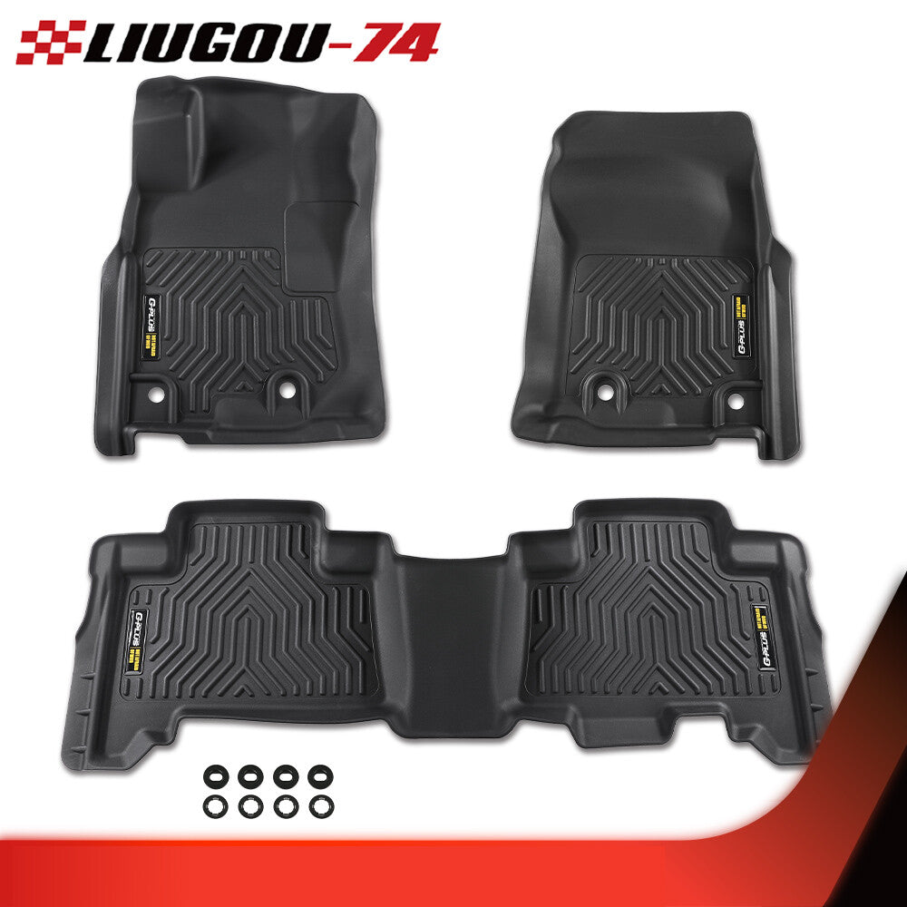 Fits 2013 - 23 for 4runner 14 - 23 for Lexus Gx460 floor mats front and second row - v