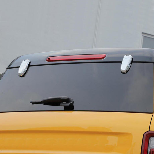 Car Rear Window Glass Hinge Cover For Bronco Sport 21-24 Accessories Chrome v