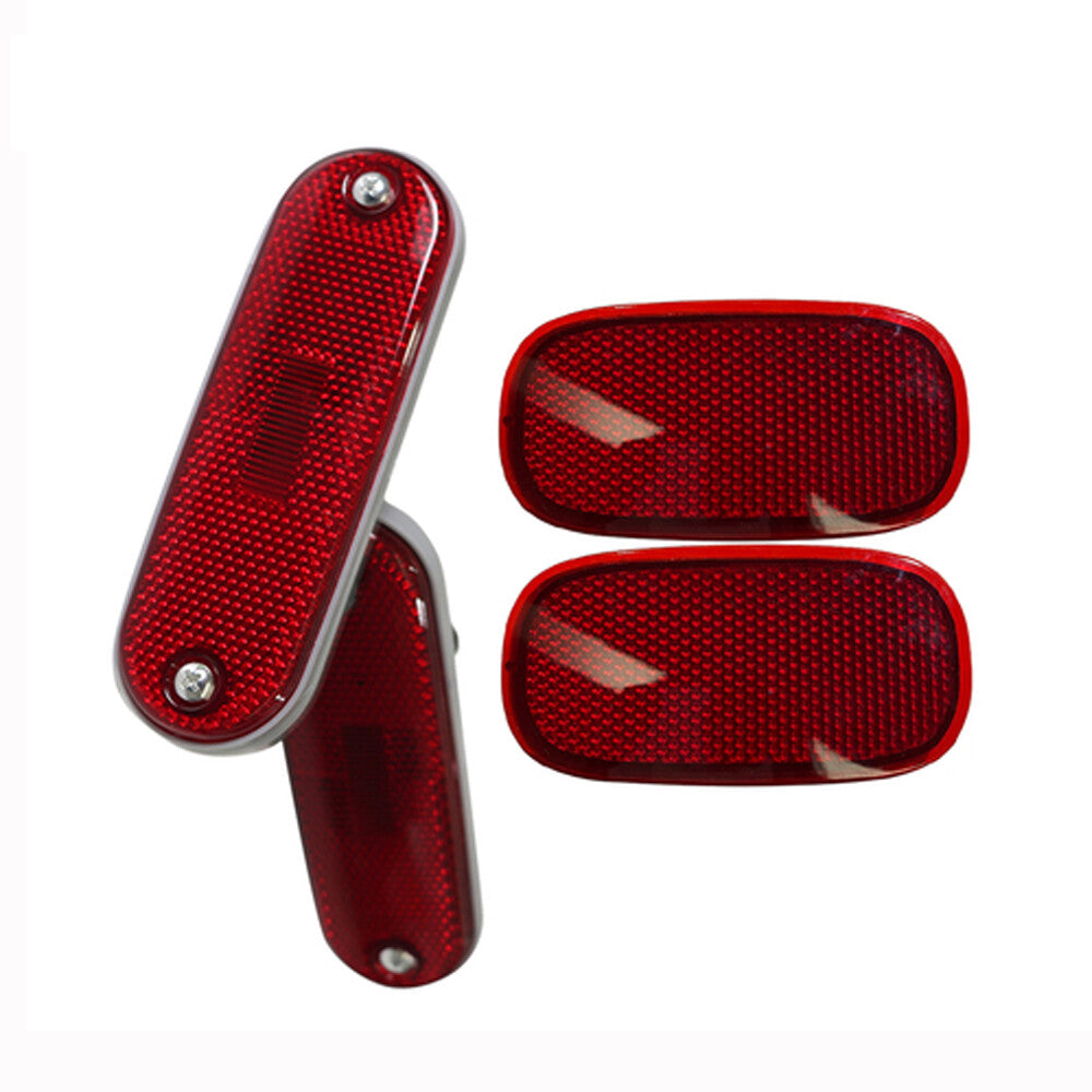 4 Rear Bumper Reflectors Side Marker Signal Lamps Set Fits for Toyota RAV4 1996-2004