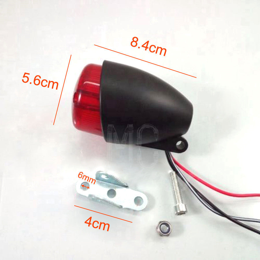 Black LED Rear Tail Brake Running Light for Harley Bobber Cruiser Chopper Custom Q
