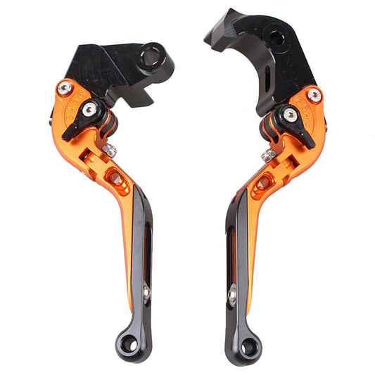 for KAWASAKI Z1000 2007-2016 Orange/Black 2x Alloy Folding Brake Clutch Levers Q