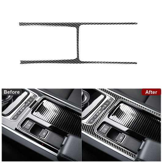 for Audi Q7 2016-2019 Carbon Fiber Center Control Switch Button Frame Trim Cover v