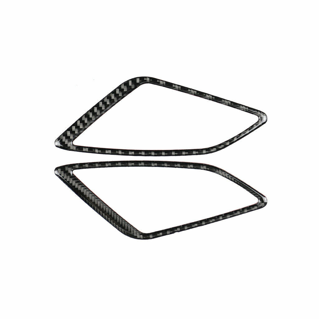 2PCS Carbon Fiber Air Vent Outlet Sticker Trim Fit for Mazda 3 Axela 2017-2018