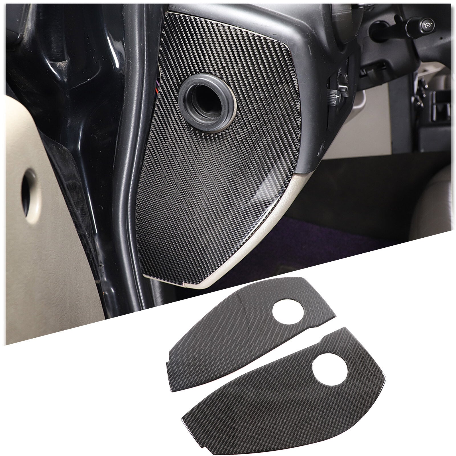 ABS Carbon Fiber Center Air Socket Frame Cover for 86/for Subaru BRZ 2012-20- v