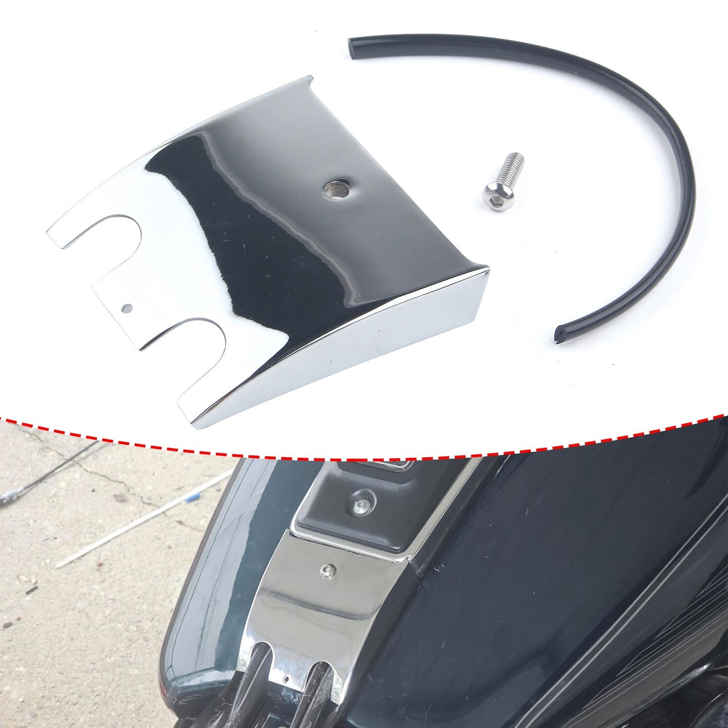 Dash Tank Panel Extension for Harley Tour Electra Road Street Glide FLHTC FLTCU Q