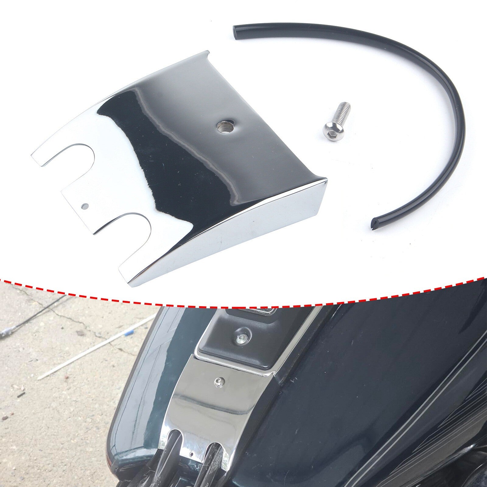 Dash Tank Panel Extension for Harley Tour Electra Road Street Glide FLHTC FLTCU Q