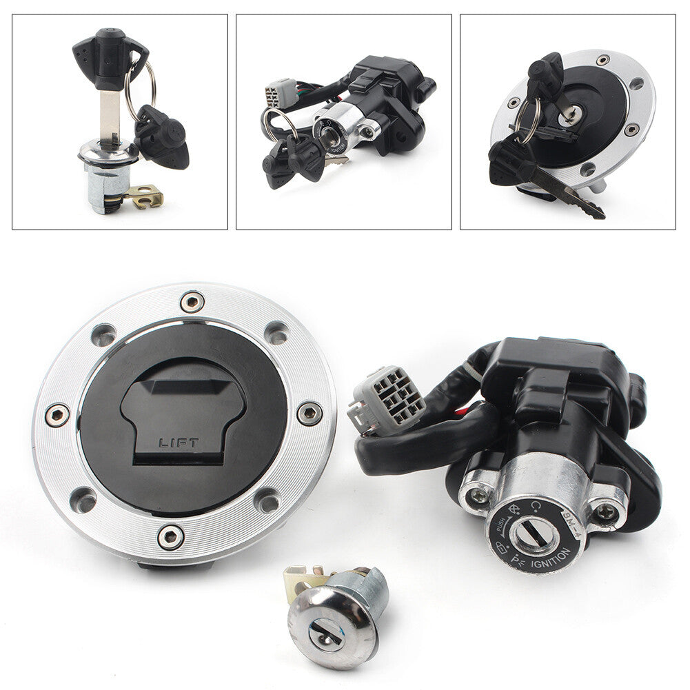for Suzuki VStrom1000/DL1000 2002-2009 1x Ignition Switch Fuel Gas Cap Lock Set Q