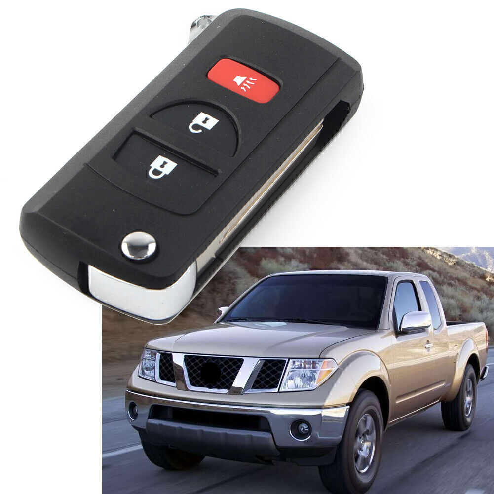 for Nissan Quest Frontier Titan Modified Flip Remote Key Fob Shell Case 3 Button Q