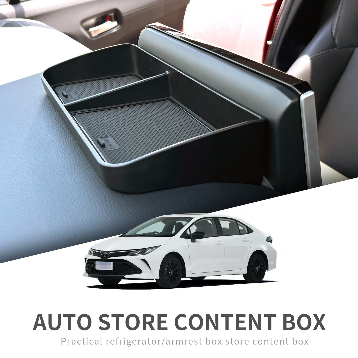 Dashboard Storage Tray for Toyota for Corolla 2019+ Center Console Box Behind Screen