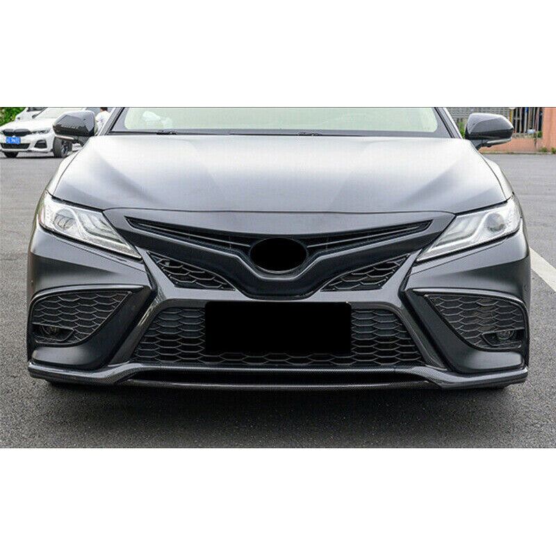 for Toyota for Camry 2021-2023 carbon fiber Front Bumper Lip Splitter Moulding Cover