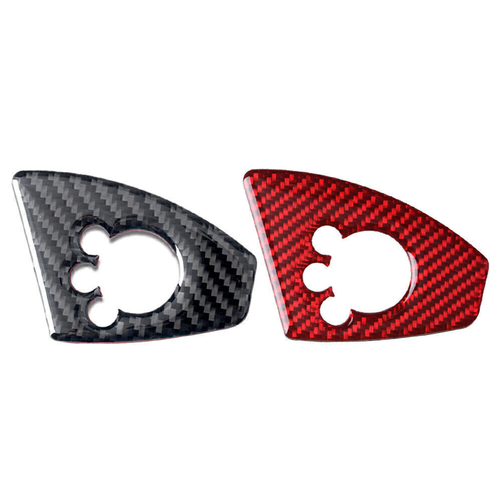 Interior Door Lock Button Cover Trim for Audi TT TTRS 2008-2014 Carbon Fiber