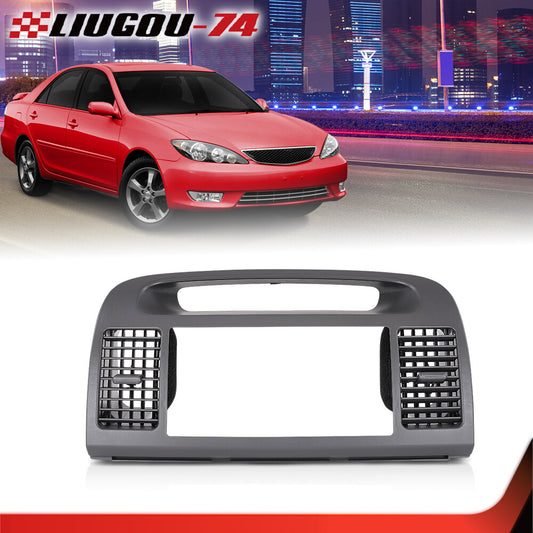 Fits 2002 - 2006 for Camry Dashboard Air Conditioning Vents Radio Stereo Trim Bezel Center - v