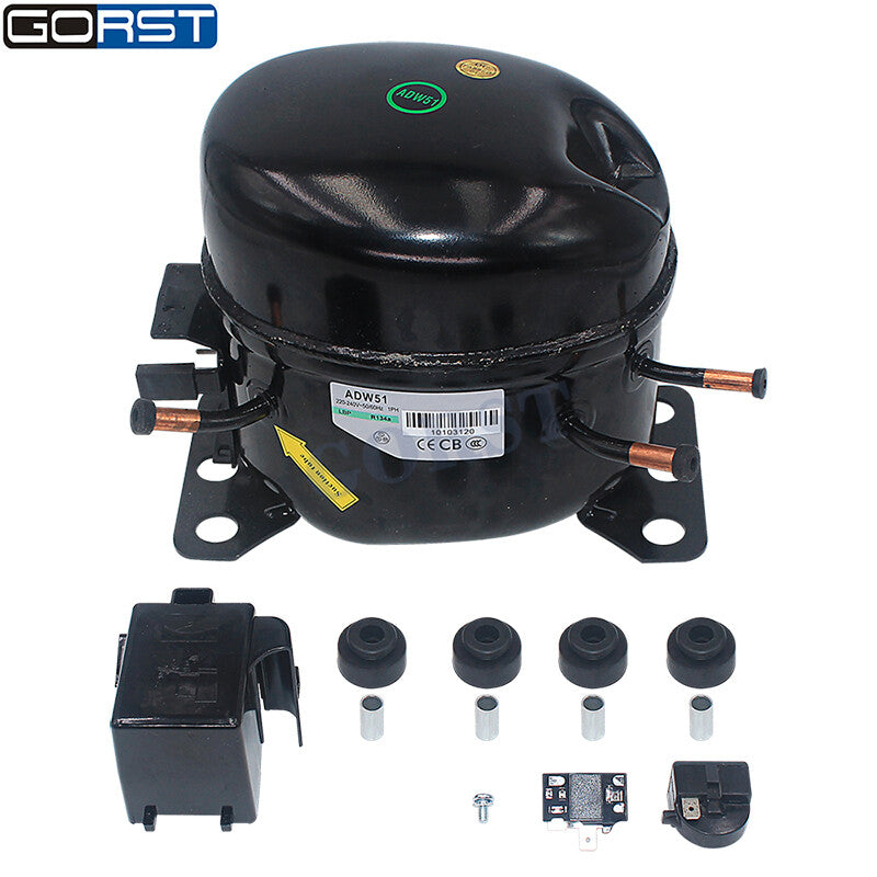 220V 240V Car Refrigeration Air Compressor R134a Fridge Freezer Marine Solar v