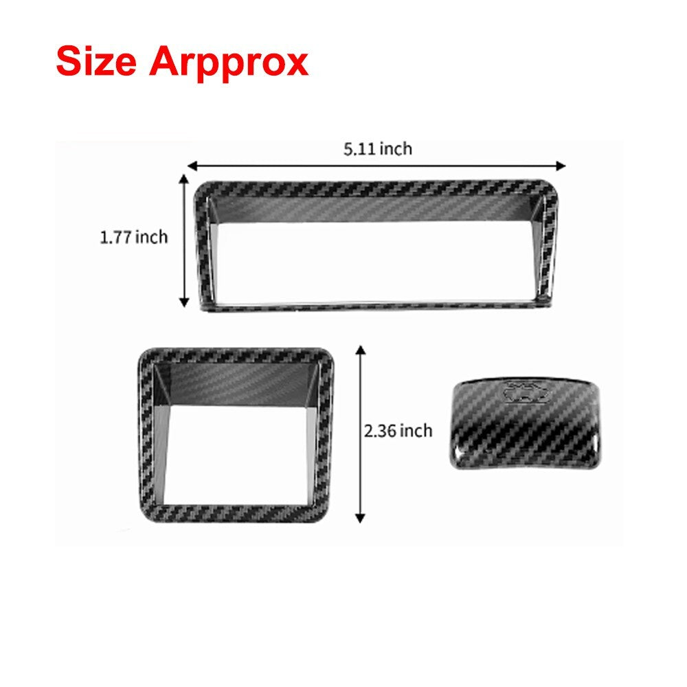 Carbon Fiber Rearview Mirror Adjustment Switch Cover Trim for Suzuki for Jimny 19-23