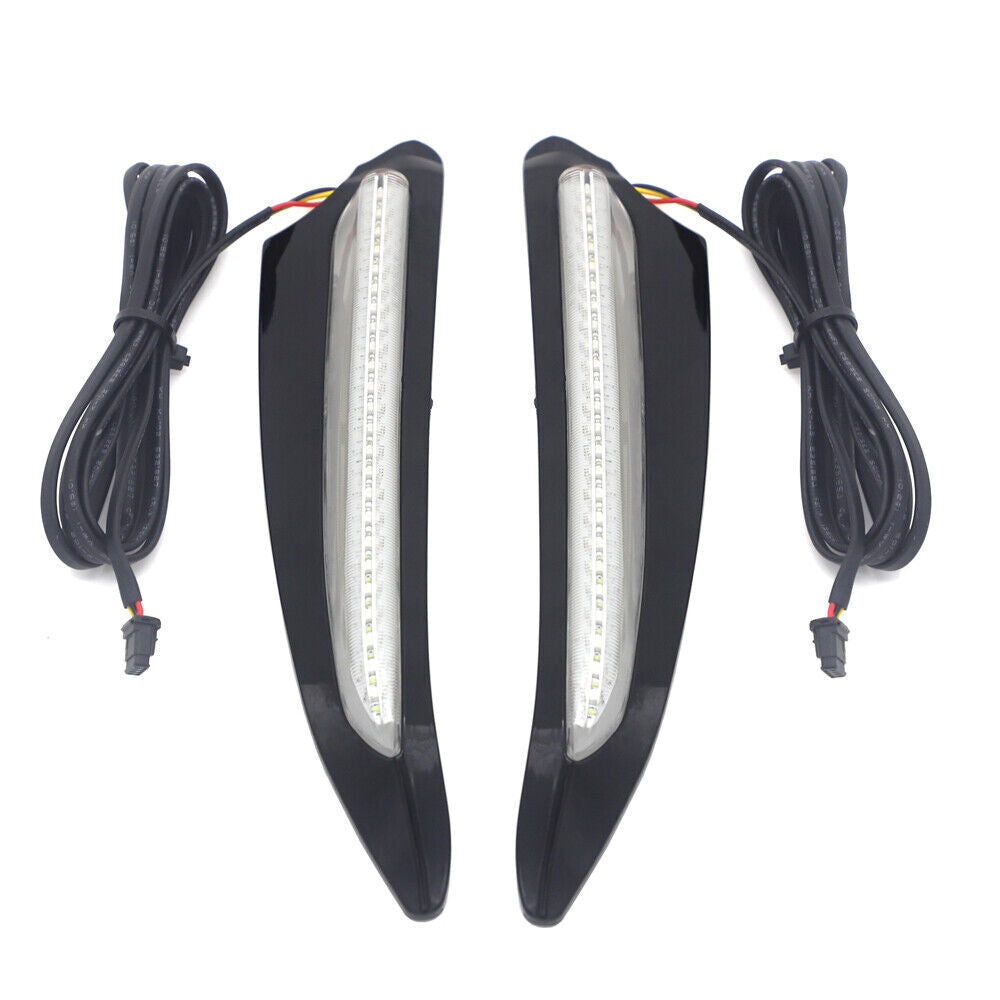 Black Front Lighted Vent Trim Light for Honda 2018-2023 Goldwing GL1800 Tour DCT