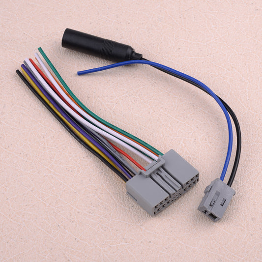 Radio Stereo Wire Harness & Antenna Adapter Fit for Acura MDX for Honda Fit