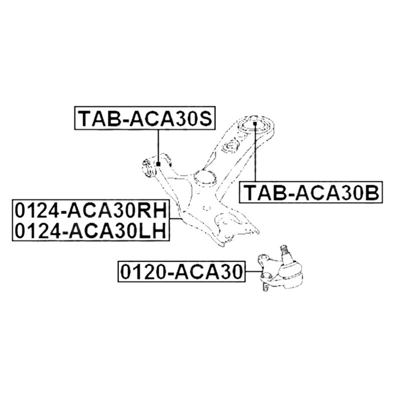0120-ACA30 Front Lower Ball Joint Right-Hand and LH Suitable for 2006-2014 Rav4 43330-49095- n