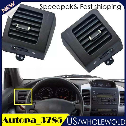 2Pcs Air Vent Outlet A/C For 2003-2009 Land/ Cruiser For Prado 120 GX470 Black