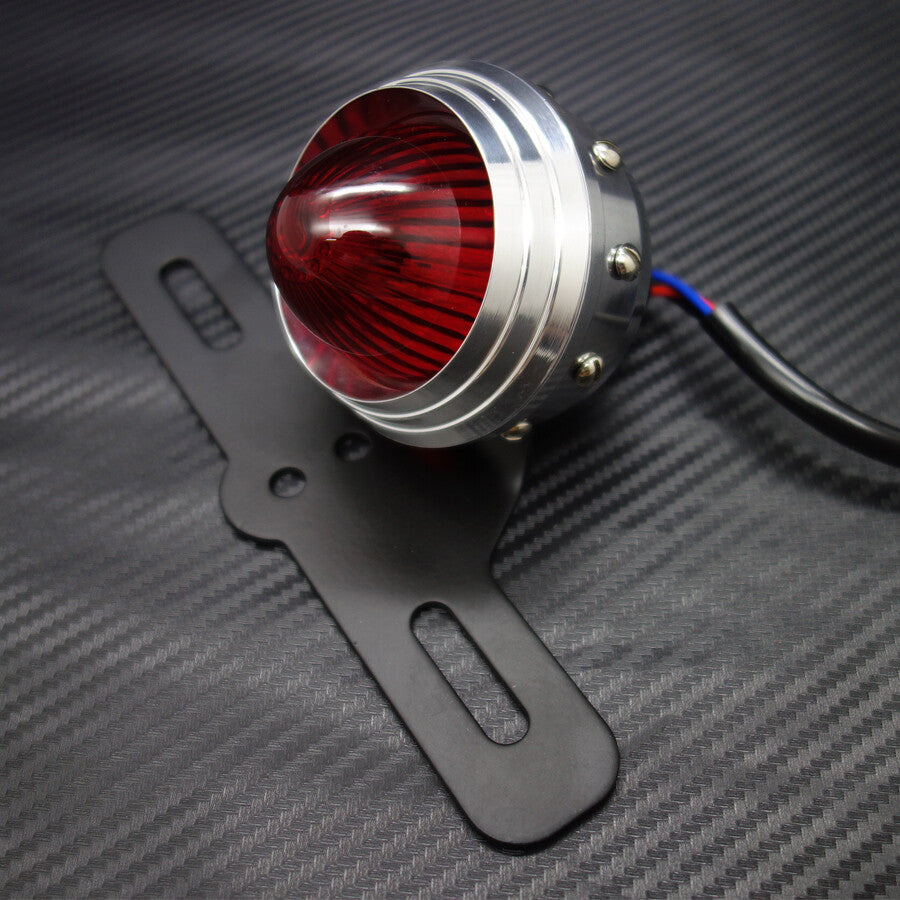 Motorcycle LED Retro Tail Brake Light Lamp for Harley Bobber Chopper Cafe Racer Q